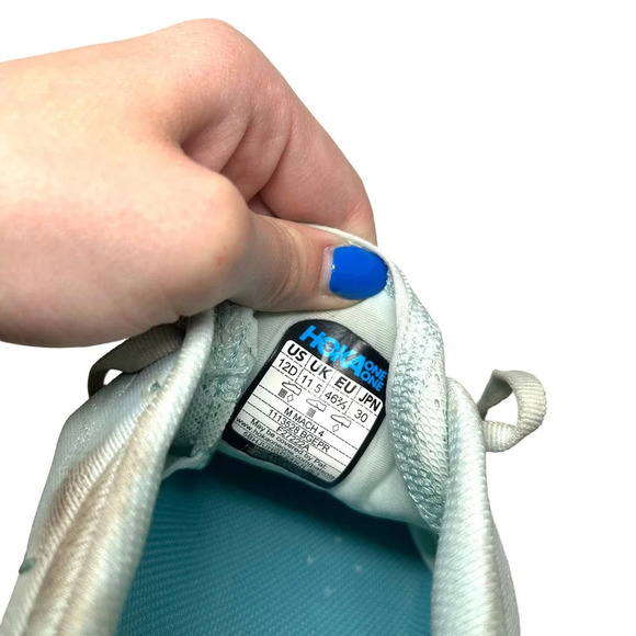 Hoka Mach 4 Running Shoes Blue Glass Evening Primrose Men's Size 12D - Picture 11 of 11